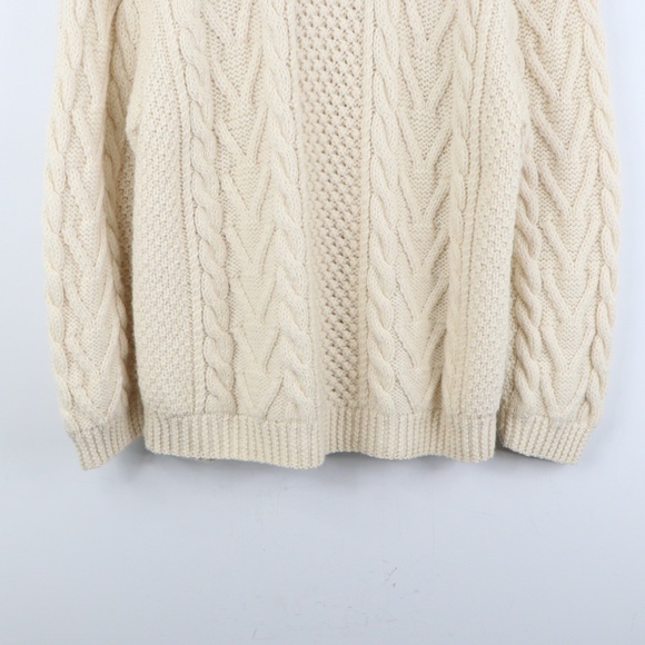 Vintage 70s Rockabilly Chunky Fisherman Sweater - Picture 3 of 7